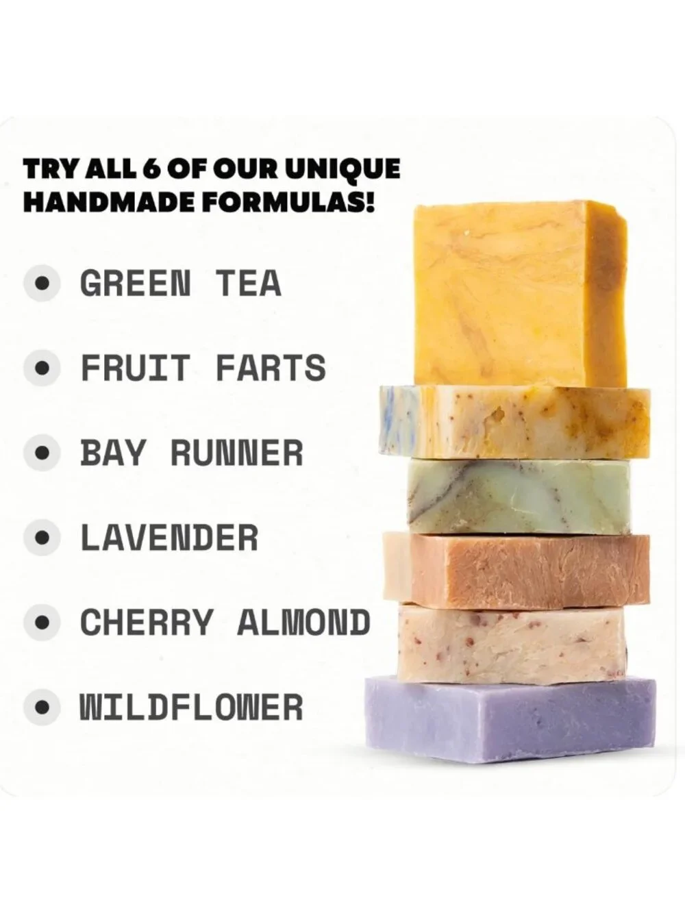 Handmade All-Natural Soap Bar Set for Men & Women - Cold Process, USA Made